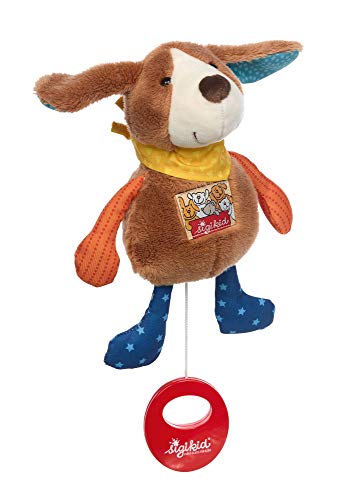 SIGIKID 42487 Mini-Spieluhr Hund Musik Mädchen und Jungen Babyspielzeug empfohlen ab Geburt mehrfarbig von Sigikid