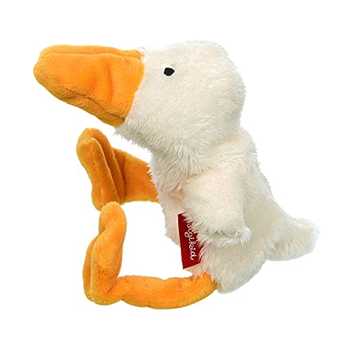 SIGIKID 42594 Mini Ente Cuddly Gadgets Mädchen und Jungen Babyspielzeug empfohlen ab Geburt weiß/gelb von Sigikid