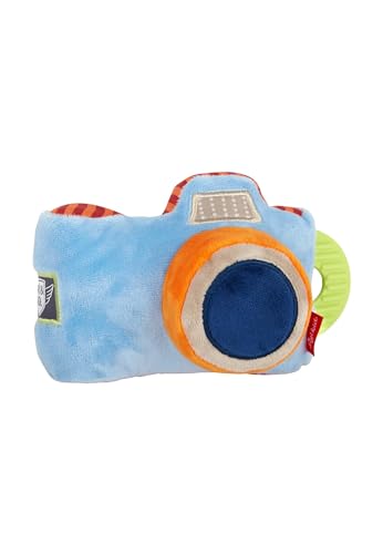 SIGIKID 42678 Plüsch-Fotoapparat Play & Cool Mädchen und Jungen Babyspielzeug empfohlen ab 3 Monaten blau/mehrfarbig von Sigikid