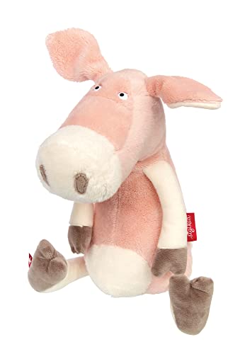 SIGIKID 42829 Kuscheltier Schwein Pig Nick, Country Crunchy Plüschfigur, Charakter Stofftier zum Sammeln, Spielen, Kuscheln, für Kinder ab 12 Monaten, Rosa/Schwein 32 cm von Sigikid