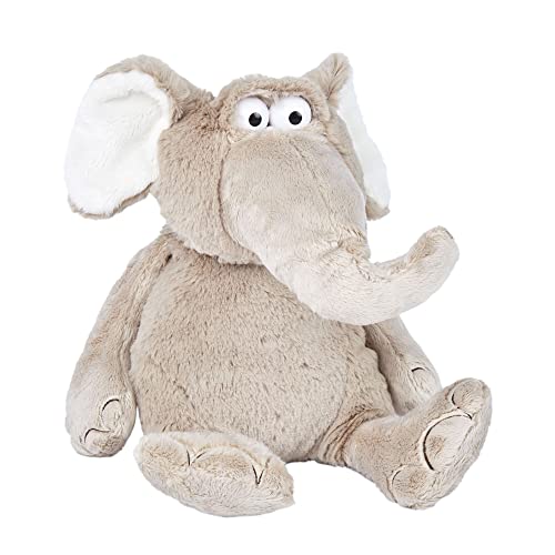 SIGIKID 42959 Mood Pet Elefant, Stimmungskuscheltier, veränderbarer Gesichtsausdruck Dank Mimikfalte: Gefühle zeigen, spielen, kuscheln, für Kinder ab 12 Monaten, Grau/Elefant 35 cm von Sigikid