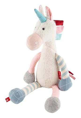 Sigikid Kuscheltier Einhorn Patchwork Sweety weiß/rosa/hellblau,OneSize von Sigikid