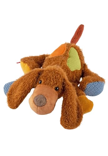 Sigikid Kuscheltier Hund Patchwork Sweety braun/Mehrfarbig,OneSize von Sigikid