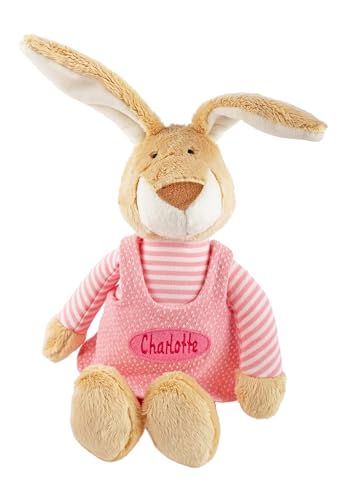 Sigikid Spielfigur mit Namen Bestickt, personalisiertes Geschenk Hase rosa Rosa,OneSize von Sigikid