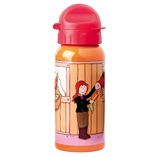 sigikid, Mädchen, Trinkflasche mit Drehverschluss 0,4 l, Pony Sue, Orange/Rot, 24489 von Sigikid