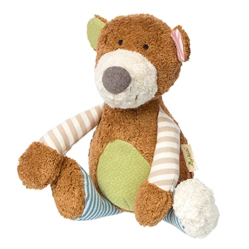 SIGIKID 38768 Kuscheltier Bär Green Mädchen und Jungen Babyspielzeug empfohlen ab Geburt mehrfarbig von Sigikid