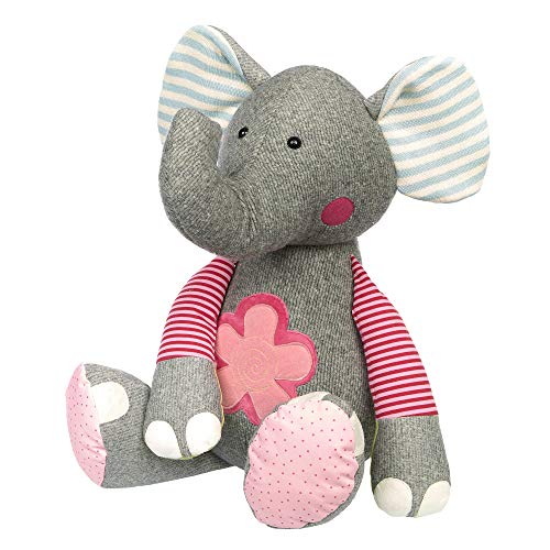 SIGIKID 38748 Elefant XXL Patchwork Sweety Mädchen und Jungen Kuscheltier empfohlen ab Geburt mehrfarbig von Sigikid