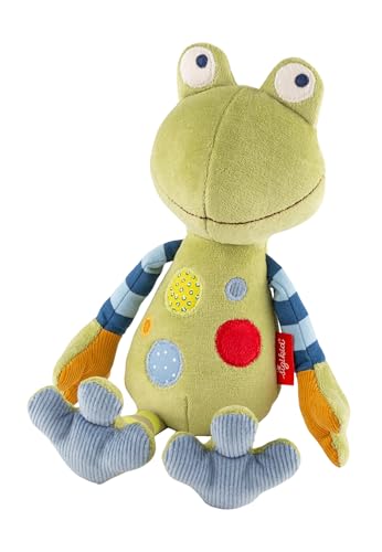 sigikid, Mädchen und Jungen, Stofftier Frosch, Patchwork Sweety, Grün, 38694 von Sigikid