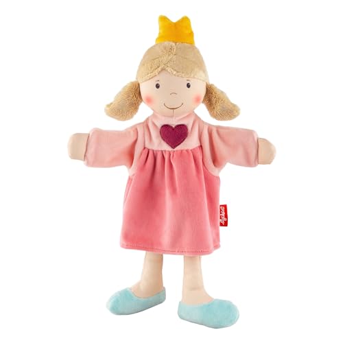 sigikid 43045 Handspielpuppe, pink/Prinzessin, OneSize von Sigikid