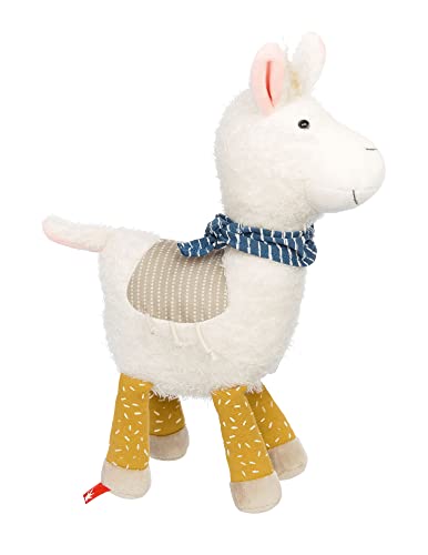 sigikid 43239 Kuscheltier Lama Patchwork Sweety, Yellow für Mädchen und Jungen von 0 bis 8 Jahren von Sigikid