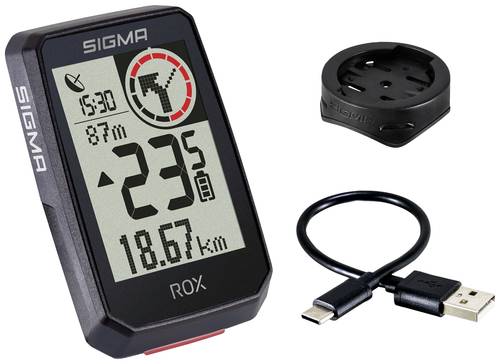 Sigma ROX 2.0 Fahrrad-Navi Fahrrad GPS, GLONASS, spritzwassergeschützt von Sigma