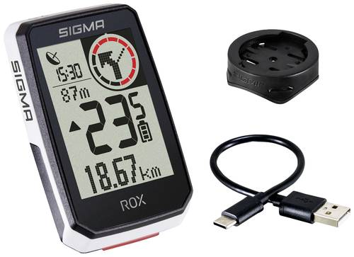 Sigma ROX 2.0 Fahrrad-Navi Fahrrad GPS, GLONASS, spritzwassergeschützt von Sigma