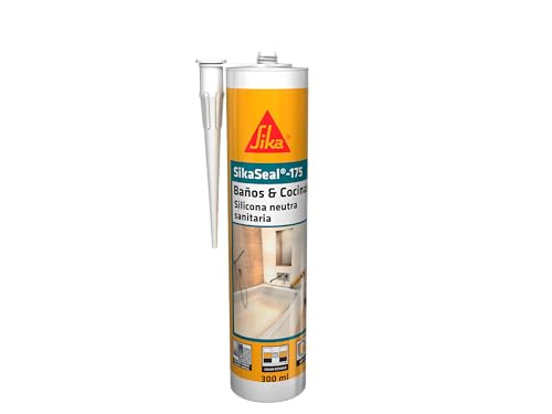 SIKA - Neutrales Sanitär-Silikon - SikaSeal 175 Badezimmer & Küche - Transparent - Anti-Schimmel-Silikon-Dichtstoff für Sanitäranwendungen - sehr geruchsarm - 300 ml von Sika