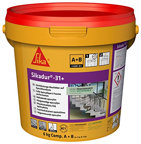 SIKA - Sikadur 31+, Epoxidkleber, Mehrzweck, 2-Komponenten-Komponenten, 6 kg, Grau von Sika