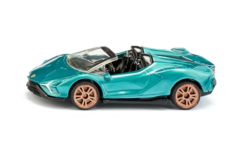 siku 1571, Lamborghini Sián Roadster, Spielzeug-Auto, Metall/Kunststoff, Türkis Metallic, Gummierte Reifen, Sportliche Felgen, Offenes Dach von Siku