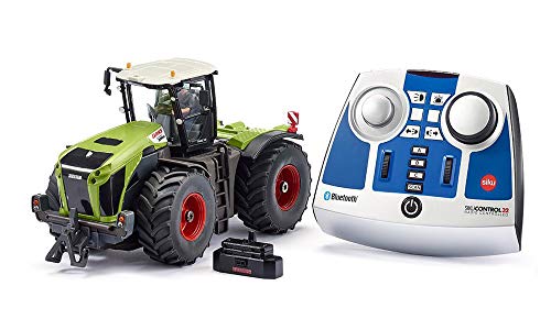 Siku 6794, Claas Xerion 5000 TRAC VC Traktor, Grün, Metall/Kunststoff, 1:32, Ferngesteuert, Inkl. Bluetooth-Fernsteuerung, Steuerung via App möglich von Siku