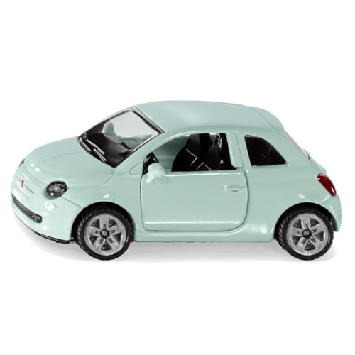 siku 1453, Fiat 500, Spielzeugauto für Kinder, Metall/Kunststoff, Mint, Bereifung aus Gummi, Sortiert von Siku