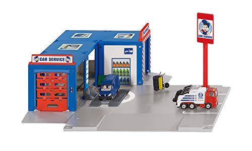 siku 5507, Werkstatt "Car Service", Kunststoff/Metall, Multicolor, Inkl. 2 siku-Fahrzeugen, Viele Funktionen, Bis Maßstab 1:50 bespielbar von Siku