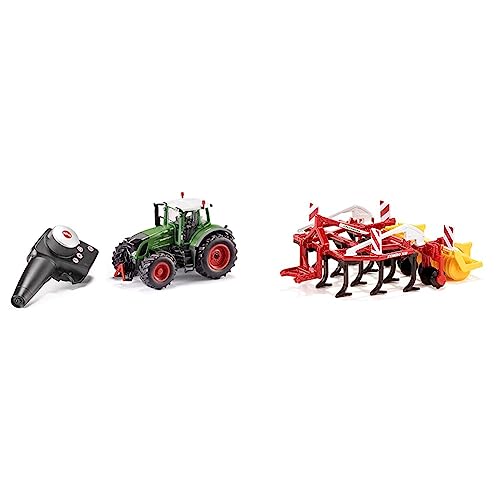 Siku 6880, Ferngesteuerter Fendt 939 Traktor & 2067, Pöttinger Grubber Synkro Bodenbearbeitungsgerät, 1:32, Metall/Plastik, Rot, Drehbare Packerwalze Siku 6880, Ferngesteuerter Fendt 939 Traktor & 2067, Pöttinger Grubber Synkro Bodenbearbeitungsgerät, 1:32, Metall/Plastik, Rot, Drehbare Packerwalze von Siku