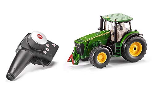 Siku siku 6881, Ferngesteuerter John Deere 8345R Traktor, 1:32, Inkl. Fernsteuermodul, Metall/Kunststoff, Grün, Batteriebetrieben, Kompatibel mit Anbaugeräten von Siku