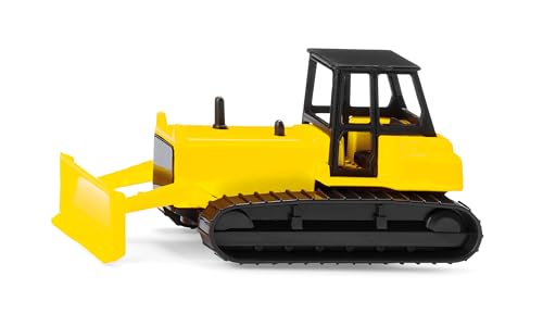 siku 1295, Planierraupe, Metall/Kunststoff, Gelb, Spielzeug-Bulldozer für Kinder, Bewegliches Schild von Siku