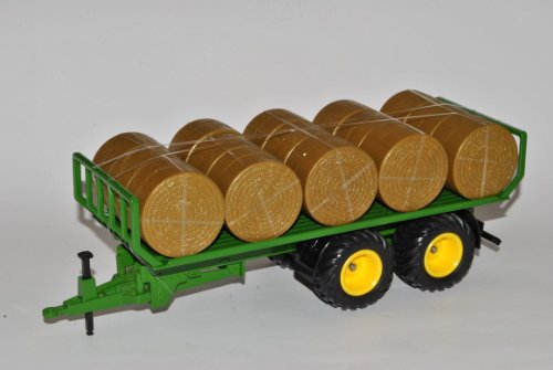 Siku Rundballen Anhänger Grün Traktor 2891 1/32 Modell Auto mit individiuellem Wunschkennzeichen von Siku