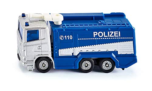 siku 1079, Polizei Wasserwerfer, Blau/Weiß, Schwenkbarer Wasserwerfer, Spielzeugfahrzeug für Kinder von Siku