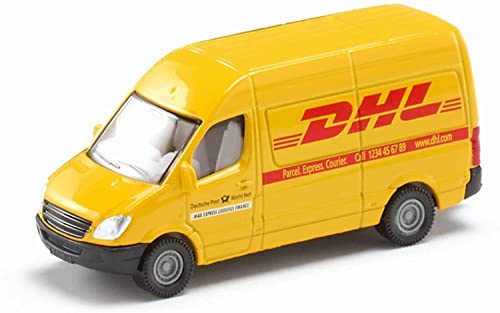 siku 1085, Postwagen, Metall/Kunststoff, Gelb, DHL-Optik, Vielseitig einsetzbar von Siku