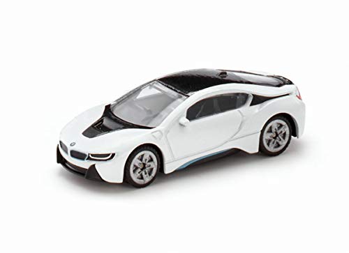 siku 1458, BMW i8, Metall/Kunststoff, Schwarz/Weiß, Spielzeugauto für Kinder von Siku