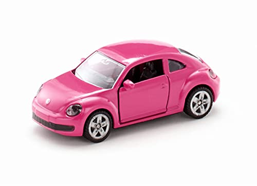 siku 1488, VW The Beetle, Metall/Kunststoff, Pink, Öffenbare Türen, Aufkleberbogen zur individuellen Gestaltung von Siku