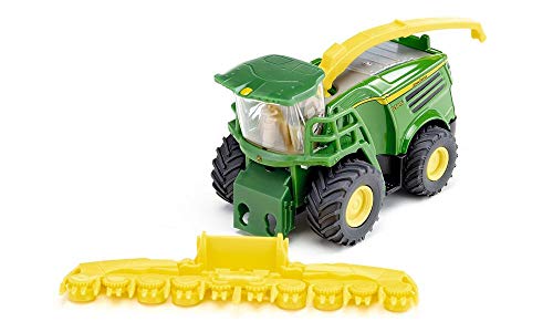 siku 1794, John Deere 8500i Maishäcksler, 1:87, Metall/Kunststoff, Grün, Abnehmbares Maisgebiss, Bewegliches Abtankrohr, Anhängerkupplung von Siku