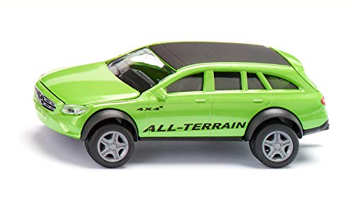 siku 2349, Mercedes-Benz E-Klasse All-Terrain 4 x 4², 1:50, Metall/Kunststoff, Grün, Spielzeugauto für Kinder, Anhängerkupplung und öffenbare Motorhaube von Siku