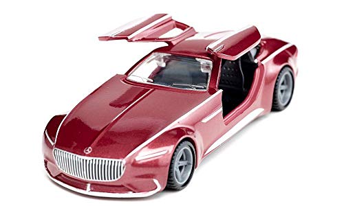 siku 2357, Vision Mercedes-Maybach 6 Grand Coupé, 1:50, Metall/Kunststoff, Rot, Öffenbare Flügeltüren, Wechselbare Räder von Siku