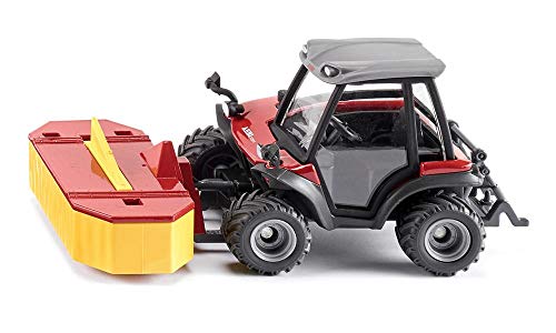 siku 3068, Aebi TerraTrac TT211 Spezialtraktor, 1:32, Metall/Kunststoff, Rot, Inkl. Frontmähwerk von Siku