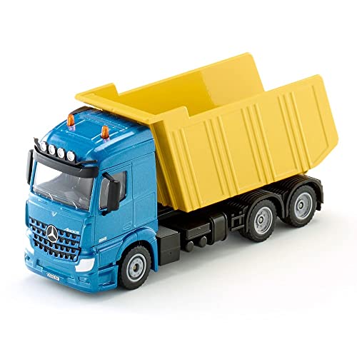 siku 3549, LKW mit Kippmulde, 1:50, Metall/Kunststoff, Blau/Gelb, Kippbare Mulde von Siku