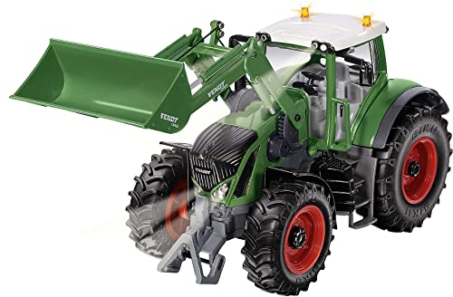 siku 6793, Fendt 933 Vario Traktor mit Frontlader, Grün, Metall/Kunststoff, 1:32, Ferngesteuert, Steuerung mit App via Bluetooth, Ohne Fernsteuermodul von Siku