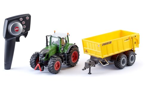 siku 6860, Set Ferngesteuerter Fendt 939 mit Joskin-Anhänger und Zubehör, 1:32, Inkl. Fernsteuermodul, Jungen und Mädchen ab 5 Jahren, Metall/Kunststoff, Grün/Grau/Gelb siku 6860, Set Ferngesteuerter Fendt 939 mit Joskin-Anhänger und Zubehör, 1:32, Inkl. Fernsteuermodul, Jungen und Mädchen ab 5 Jahren, Metall/Kunststoff, Grün/Grau/Gelb von Siku