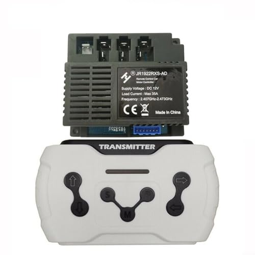 Sileduove HY JR-RX-12V 6V 24V Bluetooth Fernbedienung/EmpfäNger für Kinder Elektrofahrzeugteile 2,4 GHz RC(JR1922RXS-AD 12V Full Set) von Sileduove