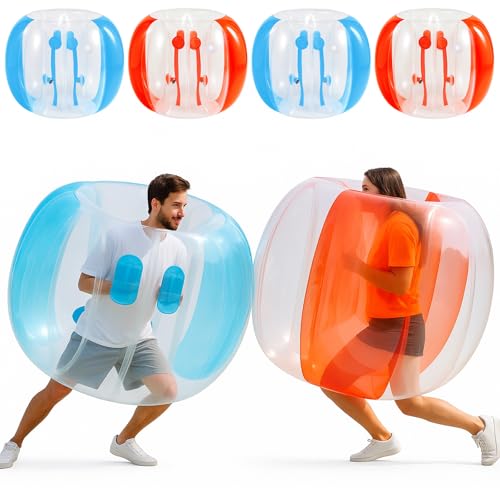Silipull Sumo-Ball für Erwachsene, aufblasbarer Bounce-Körper, Zorb-Ball für Outdoor-Team, Gaming, Stoßstange, Bopper-Bälle für Garten, Hof, Park, Rot, Blau, 4 Stück Silipull Sumo-Ball für Erwachsene, aufblasbarer Bounce-Körper, Zorb-Ball für Outdoor-Team, Gaming, Stoßstange, Bopper-Bälle für Garten, Hof, Park, Rot, Blau, 4 Stück von Silipull