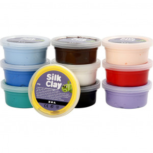 Silk Clay®, 10x40g, Farbenmix von Silk Clay