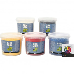 Silk Clay®, Primärfarben, 5x650g/ 1 Pck von Silk Clay