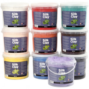 Silk Clay®, Sortierte Farben, 10x650g/ 1 Pck von Silk Clay