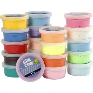 Silk Clay®, Farbenmix, 20x40g von Silk Clay