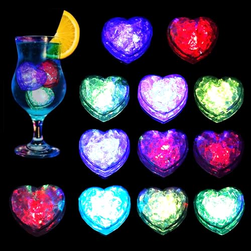 12 Stück LED Liebe Badewannenspielzeug Baby, LED Eiswürfel Lichter, Wasserspielzeug Badewanne Liebe Spielzeug Kinder Baby, Leuchtet Sensorik Spielzeug Geschenke für Mädchen und Jungen 12 Stück LED Liebe Badewannenspielzeug Baby, LED Eiswürfel Lichter, Wasserspielzeug Badewanne Liebe Spielzeug Kinder Baby, Leuchtet Sensorik Spielzeug Geschenke für Mädchen und Jungen von Silkwish