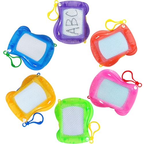Silkwish 12 Stück Mini Maltafel Zaubertafel mit Schlüsselanhänger - Magnetische Zaubertafeln Reisegröße - Magnetisches Zeichenbrett für Kinder 2 3 4 5 6 Jahre - Blau, Pink, Grün, Gelb, Lila Silkwish 12 Stück Mini Maltafel Zaubertafel mit Schlüsselanhänger - Magnetische Zaubertafeln Reisegröße - Magnetisches Zeichenbrett für Kinder 2 3 4 5 6 Jahre - Blau, Pink, Grün, Gelb, Lila von Silkwish