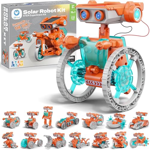 Sillbird 15-in-1 Solar Roboter Kinder Spielzeug, Solar und batteriebetriebener Motor mit Doppelantrieb, Experimentierkasten Geschenk für Jungen Mädchen ab 8 9 10+ Jahren (212 Stücke) Sillbird 15-in-1 Solar Roboter Kinder Spielzeug, Solar und batteriebetriebener Motor mit Doppelantrieb, Experimentierkasten Geschenk für Jungen Mädchen ab 8 9 10+ Jahren (212 Stücke) von Sillbird