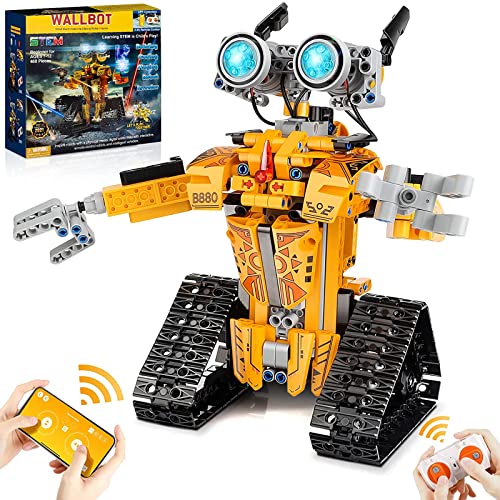 Sillbird Roboter STEM-Projekte für Kinder im Alter von 7–12 Jahren, ferngesteuertes Roboter-Bauspielzeug, Mindstorms, Geschenke für Jungen und Mädchen, Alter 7 8 9 10 11 12-15 (468 Stück) von Sillbird