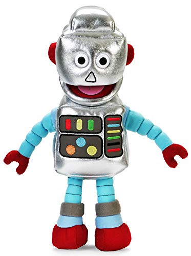 Robot von Silly Puppets | 40 cm Handpuppe für Kinder | Mit Beweglichem Mund Und Armen | Abnehmbare Handwaschbare Kleidung Robot von Silly Puppets | 40 cm Handpuppe für Kinder | Mit Beweglichem Mund Und Armen | Abnehmbare Handwaschbare Kleidung von Silly Puppets