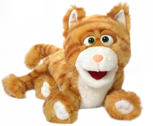 Silly Kitty Handpuppe Katze (orangefarbenes Fell), 40 cm von Silly Puppets