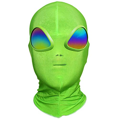 Halloween Maske Alien Maske Cosplay Masken für ET Alien Cosplay Kostüm Halloween Party Alien 3D Vollgesichtsmaske für Erwachsene Kinder von Silom